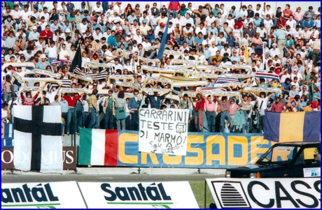 PARMA-Carrarese 18-09-1983. BOYS PARMA 1977, foto Ultras