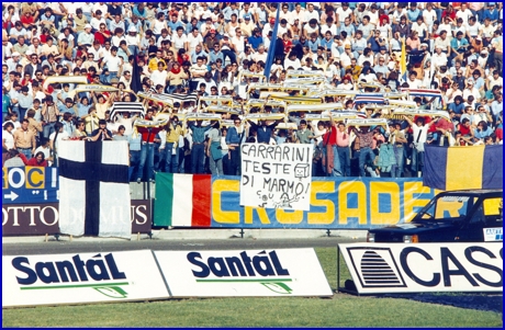 PARMA-Carrarese 18-09-1983. BOYS PARMA 1977, foto Ultras