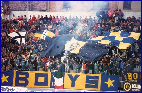 PARMA-Fano 20-11-1983. BOYS PARMA 1977, foto Ultras