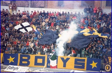 PARMA-Fano 20-11-1983. BOYS PARMA 1977, foto Ultras