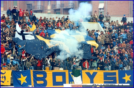 PARMA-Fano 20-11-1983. BOYS PARMA 1977, foto Ultras