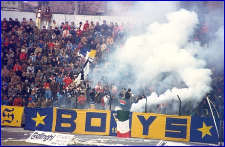 PARMA-Fano 20-11-1983. BOYS PARMA 1977, foto Ultras