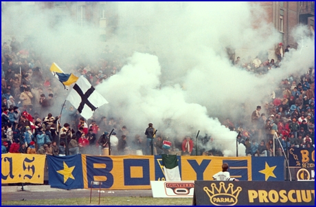 PARMA-Fano 20-11-1983. BOYS PARMA 1977, foto Ultras