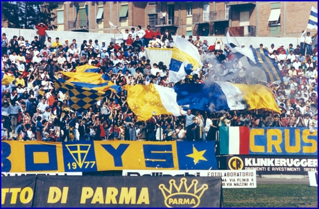 PARMA-Prato 15-04-1984. BOYS PARMA 1977, foto Ultras