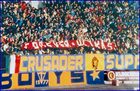 PARMA-Reggiana 04-12-1983. BOYS PARMA 1977, foto Ultras