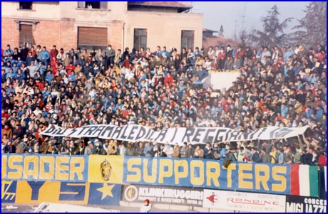 PARMA-Reggiana 04-12-1983. BOYS PARMA 1977, foto Ultras