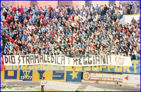 PARMA-Reggiana 04-12-1983. BOYS PARMA 1977, foto Ultras