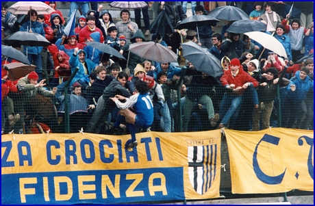 PARMA-Rimini 26-02-1984. BOYS PARMA 1977, foto Ultras