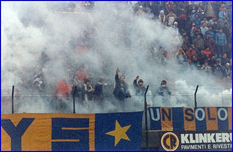 PARMA-Rondinella 11-12-1983. BOYS PARMA 1977, foto Ultras