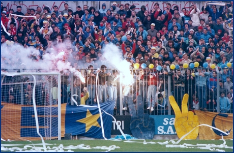 Reggiana-PARMA 29-04-1984. BOYS PARMA 1977, foto Ultras