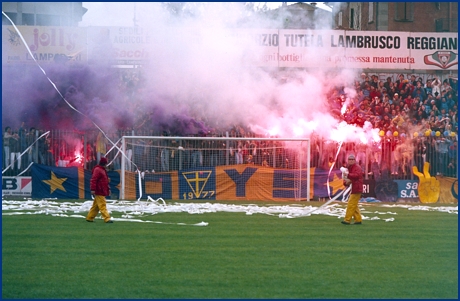 Reggiana-PARMA 29-04-1984. BOYS PARMA 1977, foto Ultras