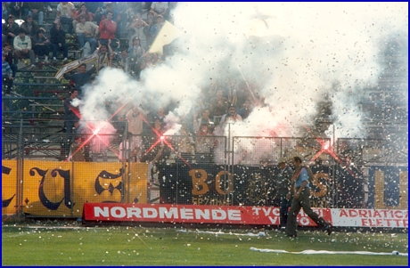 Rimini-PARMA 16-10-1983. BOYS PARMA 1977, foto Ultras