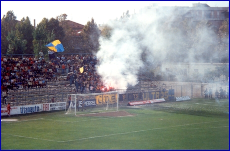 Rimini-PARMA 16-10-1983. BOYS PARMA 1977, foto Ultras