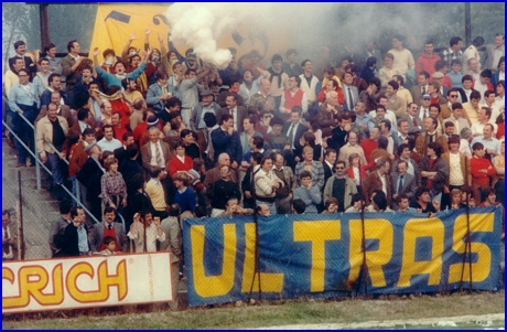 Treviso-PARMA 09-10-1983. BOYS PARMA 1977, foto Ultras