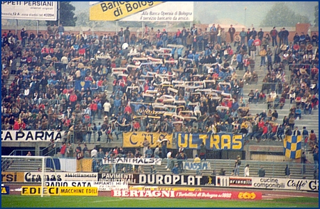 Bologna-PARMA 04-11-1984. BOYS PARMA 1977, foto Ultras