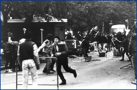 Bologna-PARMA 04-11-1984. BOYS PARMA 1977, foto Ultras