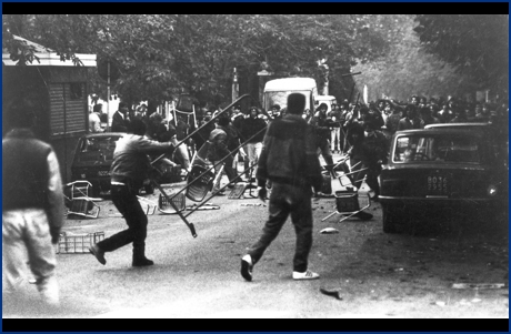 Bologna-PARMA 04-11-1984. BOYS PARMA 1977, foto Ultras