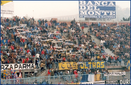 Bologna-PARMA 04-11-1984. BOYS PARMA 1977, foto Ultras