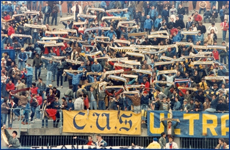 Bologna-PARMA 04-11-1984. BOYS PARMA 1977, foto Ultras