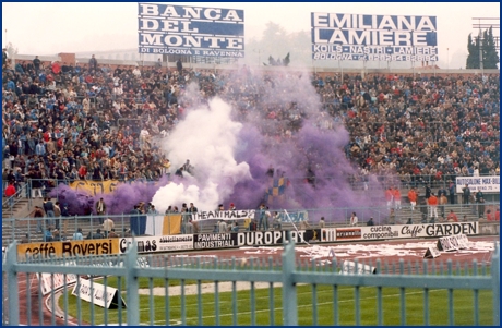 Bologna-PARMA 04-11-1984. BOYS PARMA 1977, foto Ultras