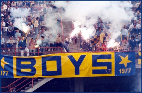 Fiorentina-Parma 19-06-1985. BOYS PARMA 1977, foto ultras