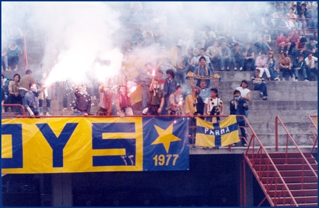 Fiorentina-Parma 19-06-1985. BOYS PARMA 1977, foto ultras