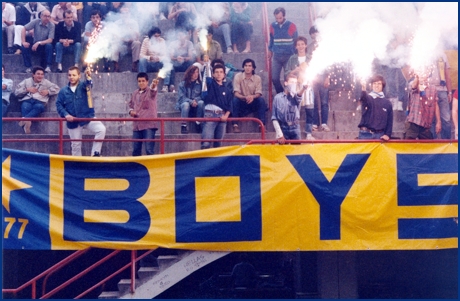 Fiorentina-Parma 19-06-1985. BOYS PARMA 1977, foto ultras