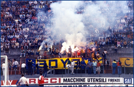 Fiorentina-Parma 19-06-1985. BOYS PARMA 1977, foto ultras