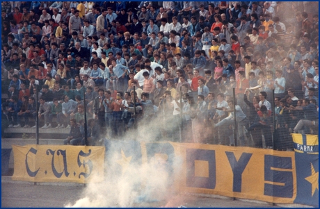 Parma-Fiorentina 12-06-1985. BOYS PARMA 1977, foto ultras