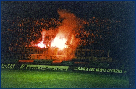 PARMA-Milan 22-08-1984. BOYS PARMA 1977, foto Ultras