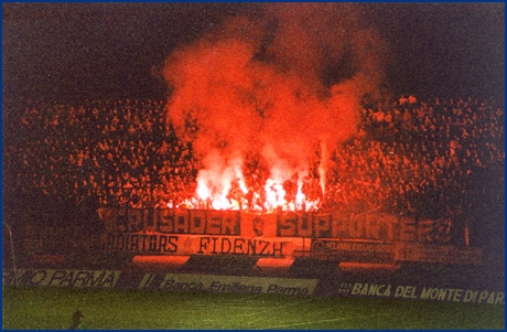 PARMA-Milan 22-08-1984. BOYS PARMA 1977, foto Ultras