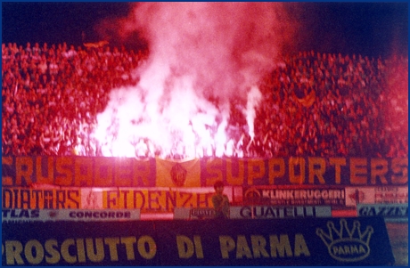 PARMA-Milan 22-08-1984. BOYS PARMA 1977, foto Ultras