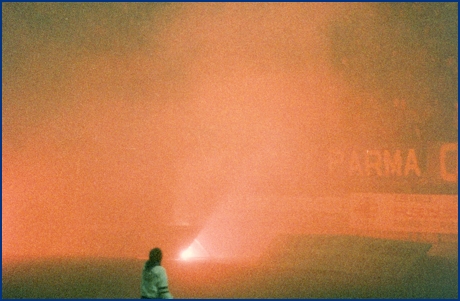 Parma-Roma 13-02-1985. BOYS PARMA 1977, foto ultras