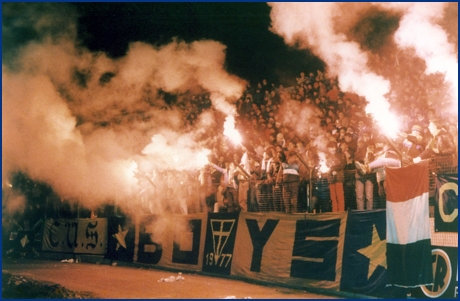 Parma-Roma 13-02-1985. BOYS PARMA 1977, foto ultras