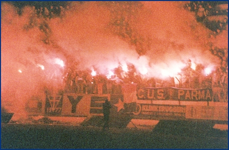 Parma-Roma 13-02-1985. BOYS PARMA 1977, foto ultras