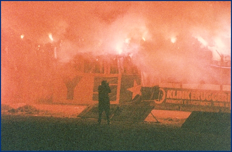 Parma-Roma 13-02-1985. BOYS PARMA 1977, foto ultras