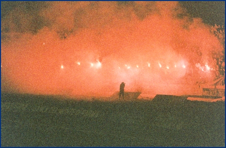 Parma-Roma 13-02-1985. BOYS PARMA 1977, foto ultras