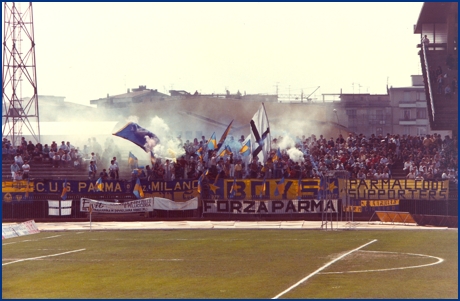 Empoli-Parma 21-04-1985. BOYS PARMA 1977, foto ultras