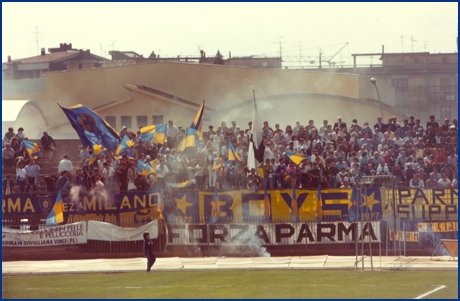 Empoli-Parma 21-04-1985. BOYS PARMA 1977, foto ultras