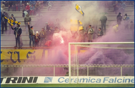 Perugia-Parma 17-02-1985. BOYS PARMA 1977, foto ultras