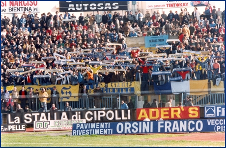 Pisa-PARMA 03-03-1985. BOYS PARMA 1977, foto ultras