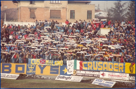 PARMA-Bari 03-02-1985. BOYS PARMA 1977, foto ultras