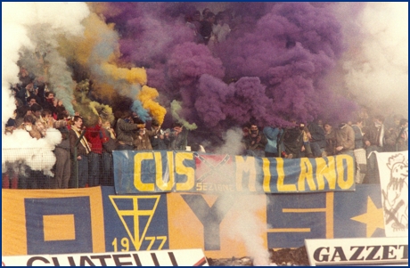 PARMA-Bari 03-02-1985. BOYS PARMA 1977, foto ultras