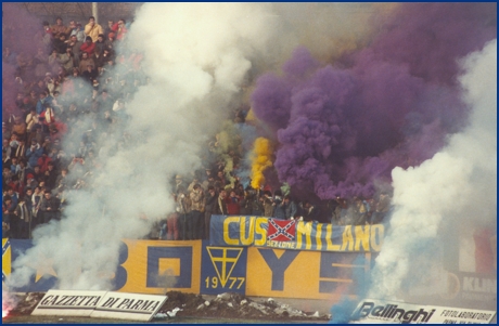 PARMA-Bari 03-02-1985. BOYS PARMA 1977, foto ultras