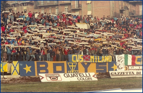 PARMA-Bari 03-02-1985. BOYS PARMA 1977, foto ultras