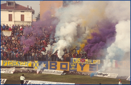 PARMA-Bari 03-02-1985. BOYS PARMA 1977, foto ultras