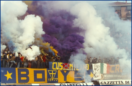 PARMA-Bari 03-02-1985. BOYS PARMA 1977, foto ultras