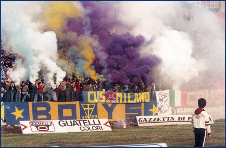 PARMA-Bari 03-02-1985. BOYS PARMA 1977, foto ultras