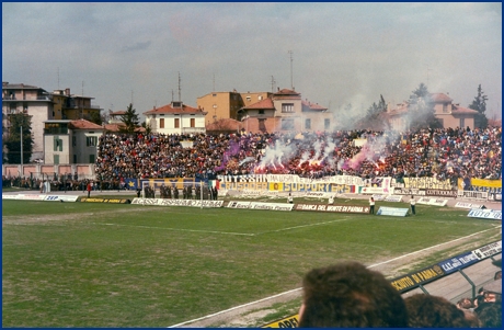 Parma-Bologna 31-03-1985. BOYS PARMA 1977, foto ultras