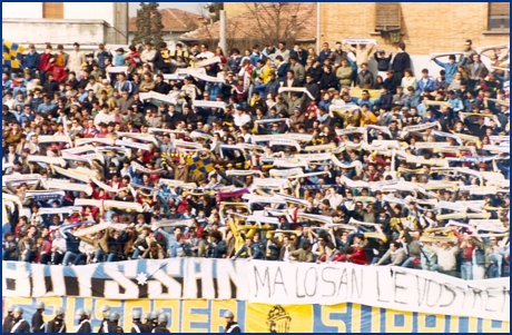 Parma-Bologna 31-03-1985. BOYS PARMA 1977, foto ultras